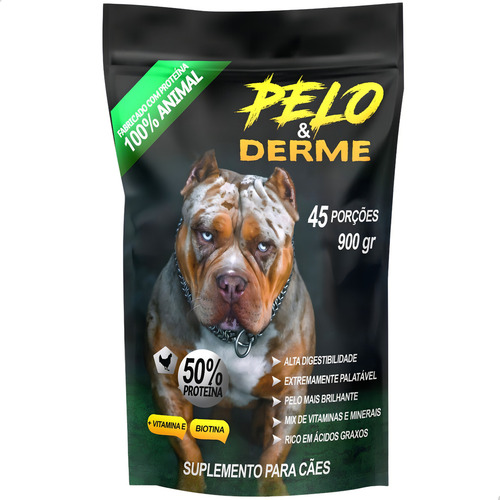 Kit 03 Suplementos Pelo E Derme Bully Nutrition Todas Idades