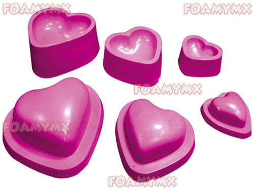 Molde Foamy Termoformado Fomi Fomy Figura Corazon Corazones