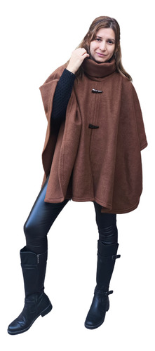 Poncho Polar Mujer Con Cuello Alto Calidad Premium