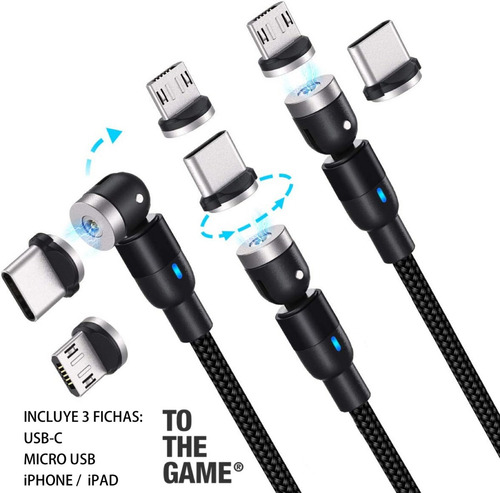 Cable Usb Magnetico 3 En1