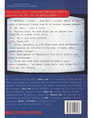 Diário Hacker - Confissões De Hackers Adolescentes - Dan Verton (Usado)