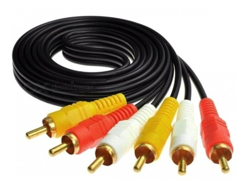 Cable Rca De 3 Puntas De 1m Audio Y Video