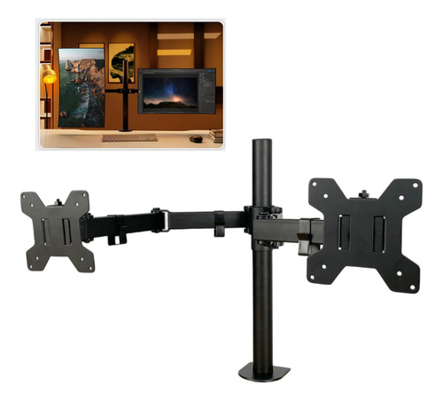 Suporte De Mesa Para Dois Monitores Articulado Bsmt02-2