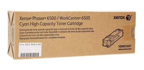 Toner Xerox 106r01601 Cyan Phaser 6500 Wc 6505 Original