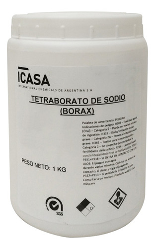 Bórax - Tetraborato De Sodio - Premium Para Slime 1 Kg Icasa