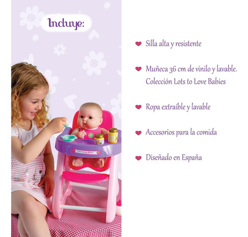 Jc Toys - 14 Mucho Para Amar A Los Bebés Muñecas Y Silla Alt