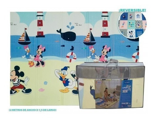 Alfombra Antigolpes Plegable 2m X 150cm Mickey - Del Tomate