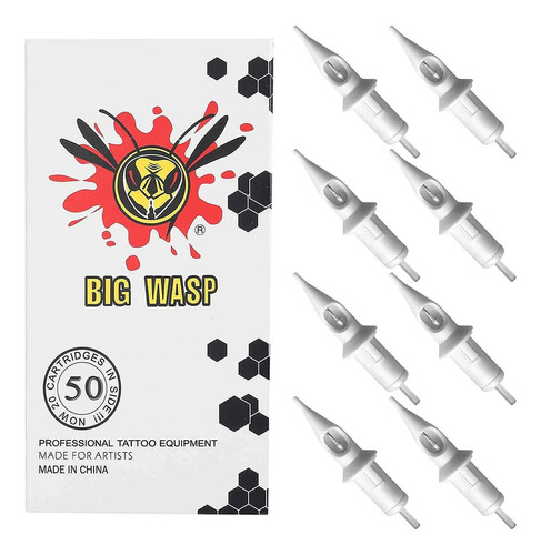 Bigwasp 50pcs Assorted Disposable Tattoo Needle Cartridges R