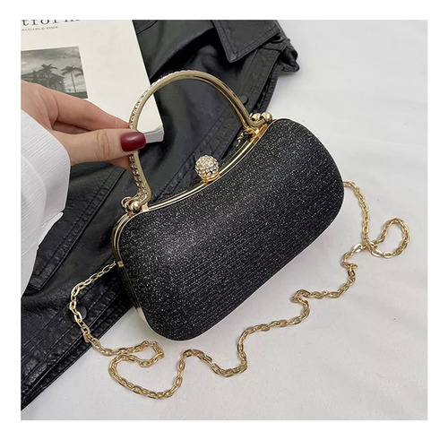 Elegante Bolso De Fiesta Y Cena Con Cadena