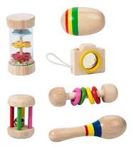 Comprar Sonajeros De Mano Para Bebé, Juego De Juguetes De Madera