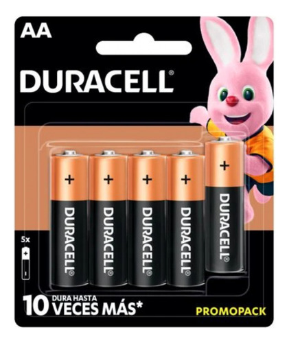 Batería Pila Aa 5 Pz 1500 Duracell