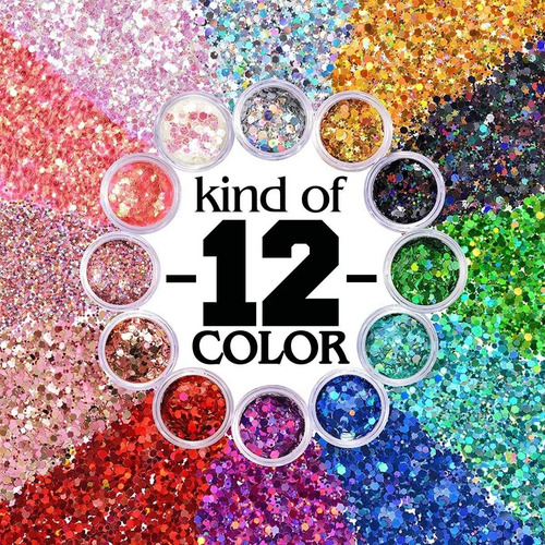 Lentejuelas Brillo Holográfico Cara Cuerpo Ojo Cabello Uñas