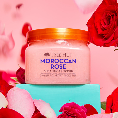 Exfoliante Corporal Tree Hut Con Azúcar De Karité Y Rosa Mar