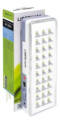 Luz De Emergencia Slt 30 Leds Slt 15 Hs Autonomía Color Blanco Libercam X-30