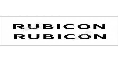 Emblema Adesivo Jeep Rubicon Par