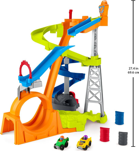 Fisher-price Little People - Juego De Pista De Carreras Con