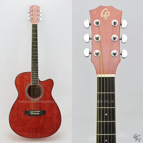 Imagen 6 de 9 de Guitarra Electroacustica Corte Jumbo Lujo Eq Afinador Funda