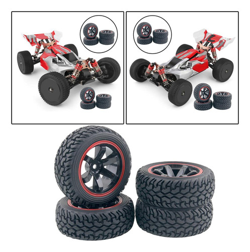 Fs Neumático Rc De 4x 75 Mm Para Wltoys 144001 124018 124019
