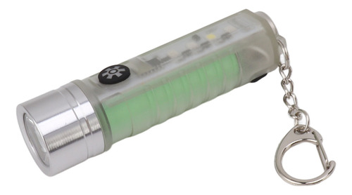 Linterna De Llavero Pequeña Blanca Usb Tipo C