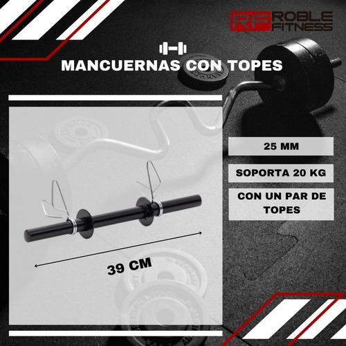 Imagen 3 de 7 de Mancuerna Con Topes 25 Mm Body Pump Hueca Fitness Calidad