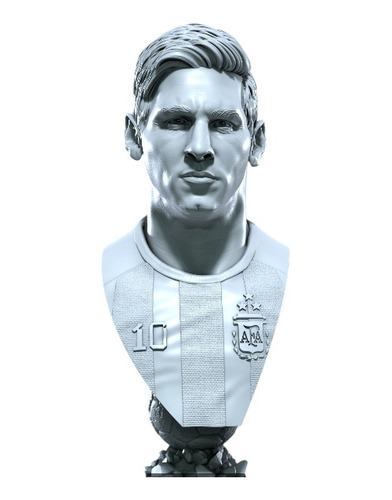 Busto Figura Lionel Messi Sin Barba Impreso En 3d - Detta3d