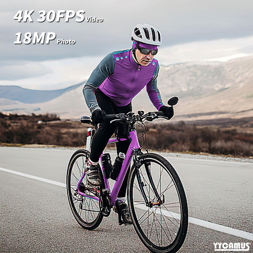 Gafas De Cámara 4k Yycamus Con Lentes Uv Y Batería 800mah