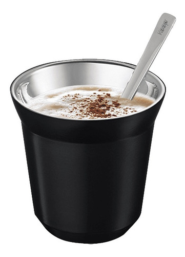 Imagen 6 de 7 de Set Tazas De Café Expresso Acero Inoxidable
