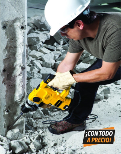 Imagen 9 de 9 de Rotomartillo electroneumático Stanley STHR1232K amarillo y negro frecuencia de 60Hz con 1250W de potencia 120V