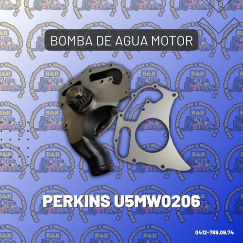 Bomba De Agua, Motor Perkins U5mw0206