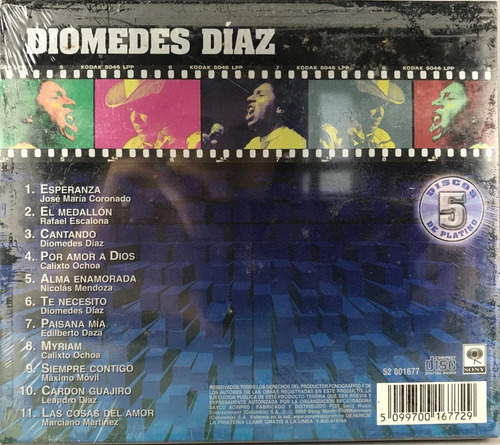 Imagen 2 de 2 de Diomedes Díaz - Cantando - Colección Conmemorativa