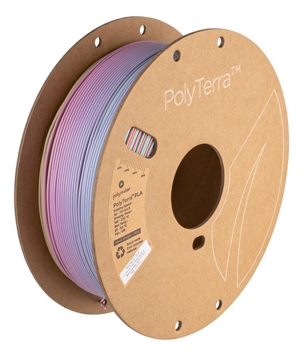 Polymaker Filamento Pla De Arcoiris Mate De 0.069 In, Filame