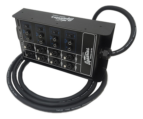 Medusa 12 Vias Com 4 Direct Box Cabos Aquarius - 20 Metros