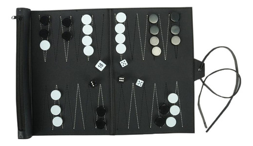 / Classic Portable Family Pu Leather Roll-up Tournament