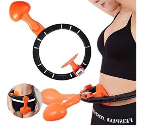 Aro Fitness Smart Hula Hoop Ajustable Marca Vueltas Training