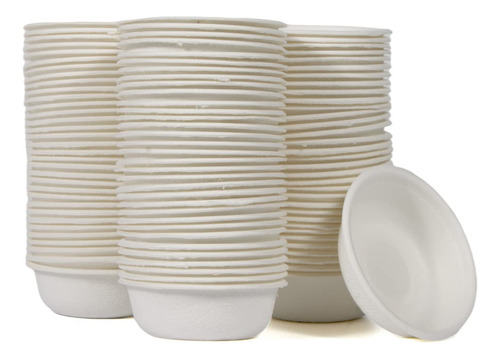 100 Vasos Biodegradables Para Comida De Gecko Crestado Plato