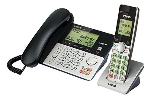 Vtech Cs6949 Dect 6.0 - Teléfono Estándar, Color Negro, Plat