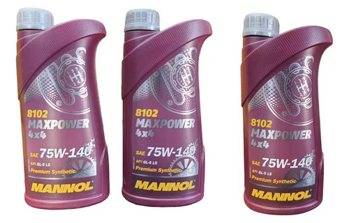 Aceite 75w140 Ls Mannol Diferencial Cajas De Cambios 3 Lts