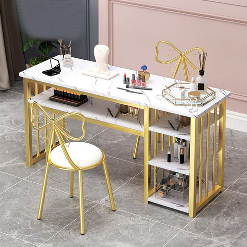Mesa De Manicura Blanca Moderna Y Sencilla 120 Cm Blanco