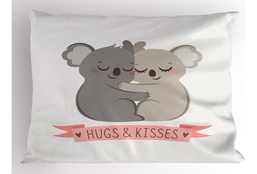 Funda De Almohada Lunarable Koala, Temática Del Día De San V