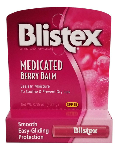 Blistex Blsamo Labial Medicado Spf 15 Berry - 0.15 Oz