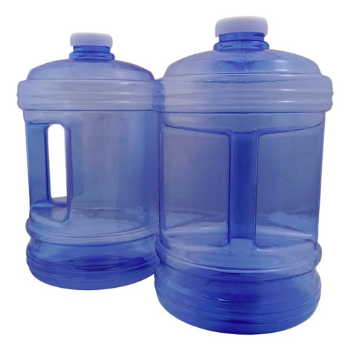 Agua Mini Garrafon  De Plastico Tapa 2 Litros Paquete 2 Pzas
