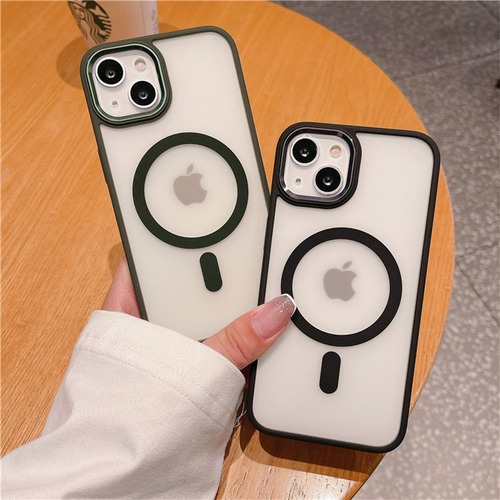 Imagen 4 de 10 de Funda Para iPhone Magsafe Color Premium Protector Case