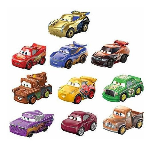Disney Pixar Cars Mini Racers Variedad 10 Pack