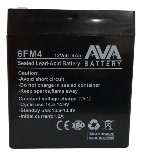 Baterias 12v 4ah Marca Ava