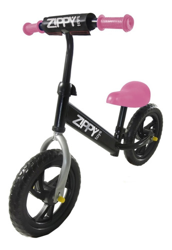 Bicicleta Infantil Sem Pedal Treina Equilibrio Zippy Toys Cor Rosa