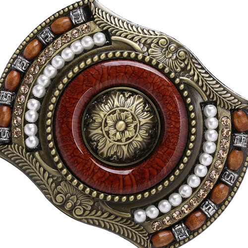 Hebilla De Vaquero Indio Boho Occidental Para Hombre, Nativo