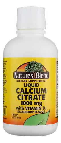 Nature's Blend Citrato De Calcio Con Liquido D3 Sabor A Aran