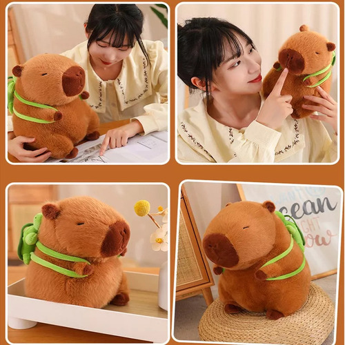 Lindo Muñeco De Peluche De Capibara, Regalo De Cumpleaños,