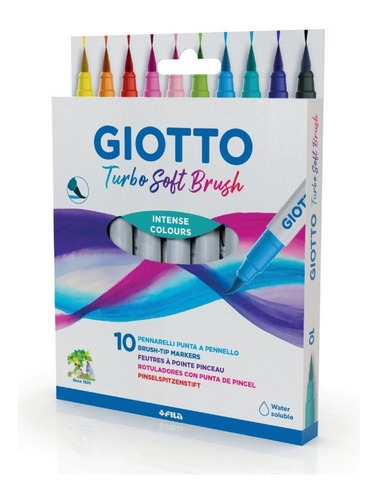 Marcadores Giotto Con Punta De Pincel Turbo Soft Brush X10un