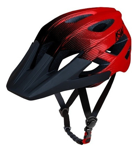 Capacete Asw Bike Accel Dots Ciclismo Vermelho Tamanho P/m